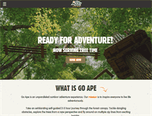 Tablet Screenshot of goape.com